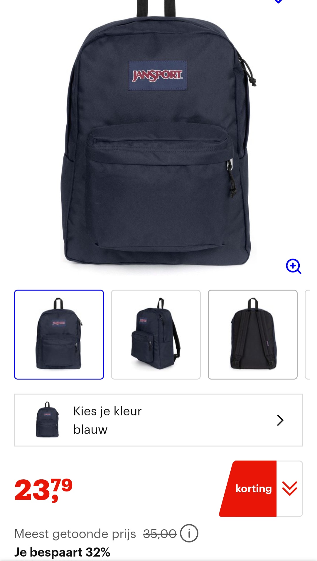 JanSport SuperBreak One rugzak 42 cm -32% op bol.com