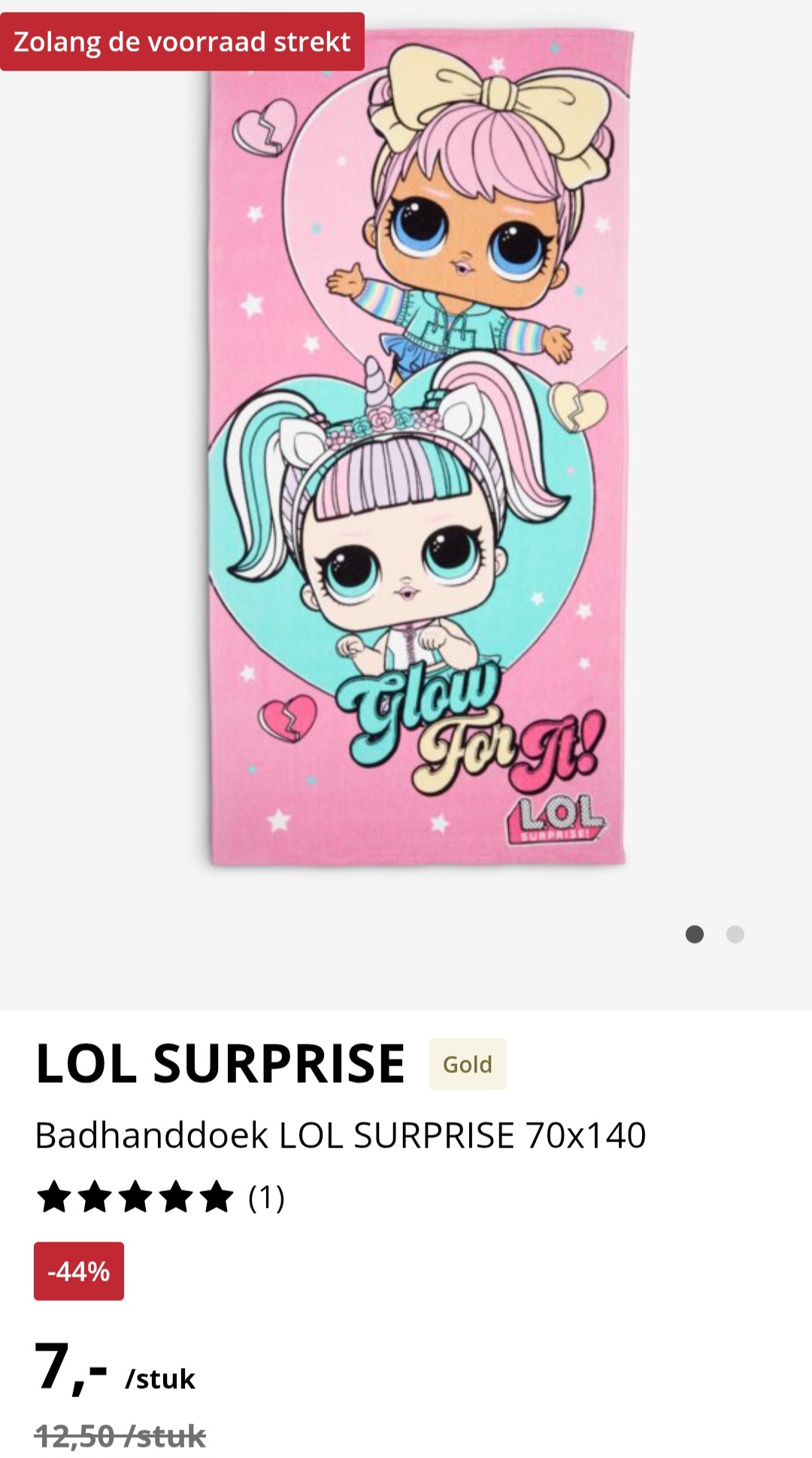 Lol surprise badhanddoek -44% op jysk.be