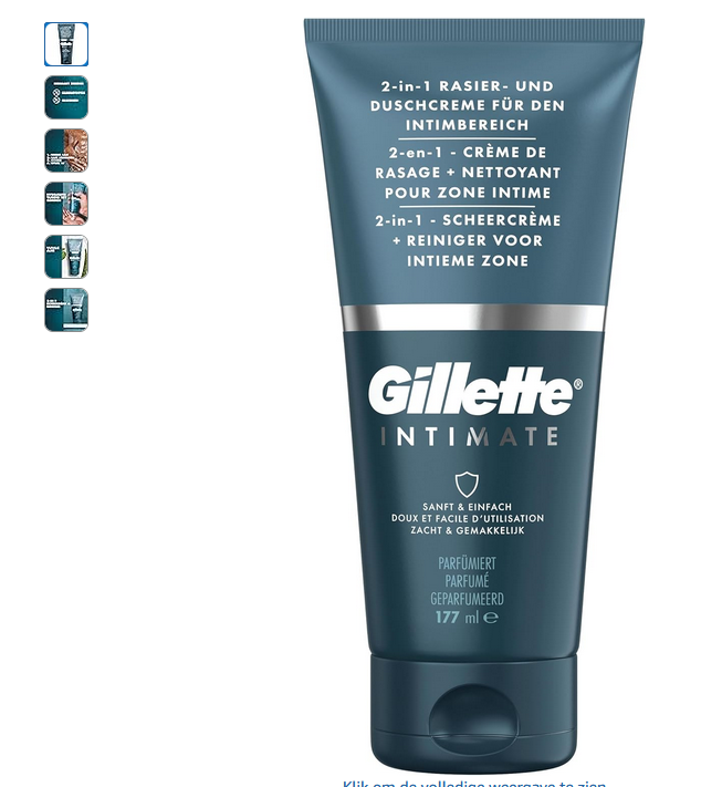 Gillette Intimate 2-In-1 aan 3,19 euro bij Amazon NL