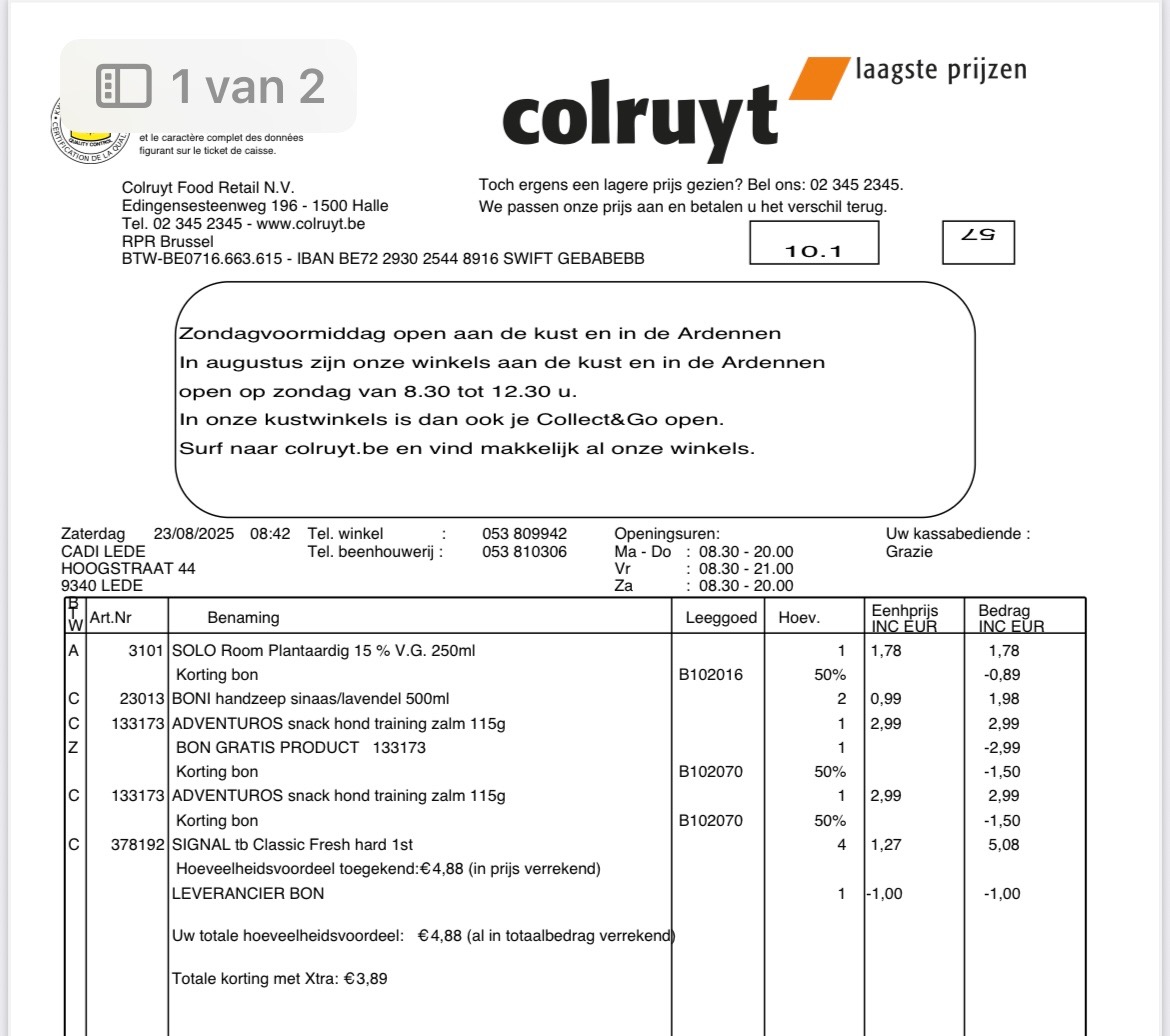 Adventuros, solo, Signal in promo bij colruyt