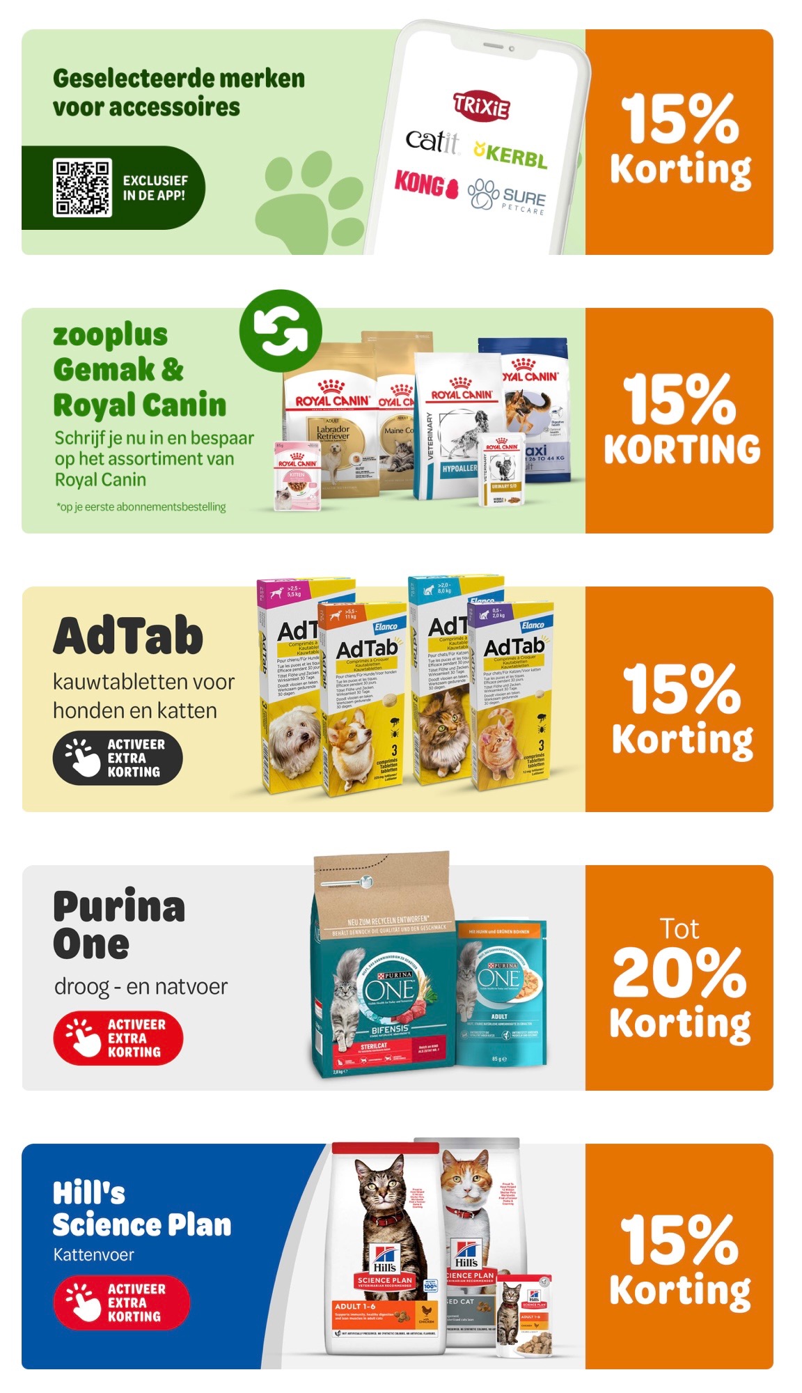 Honden en kattenvoer