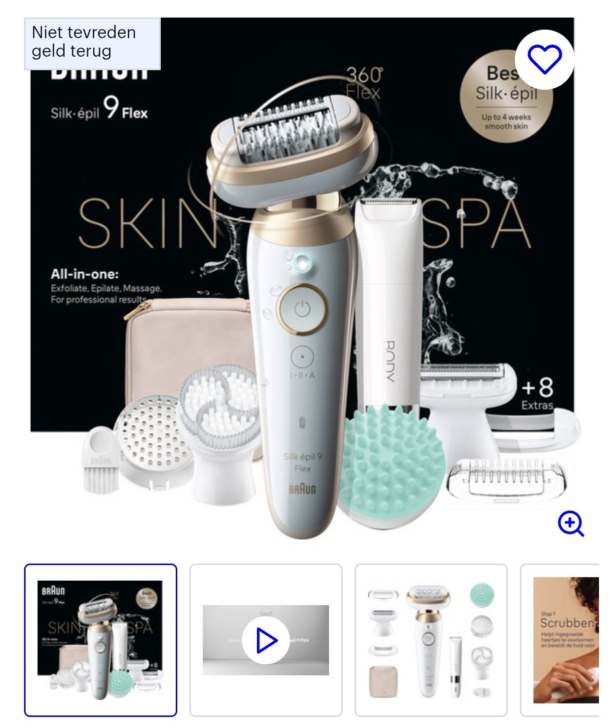 Braun Silk Epil 9 SkinSpa aan serieuze korting