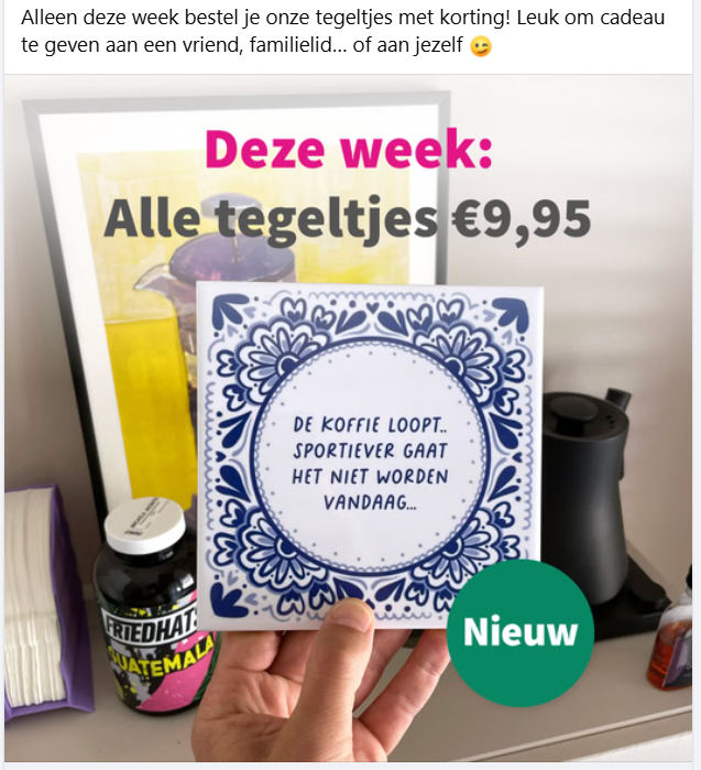 Alle tegeltjes aan €9,95 ✨ Een origineel cadeau