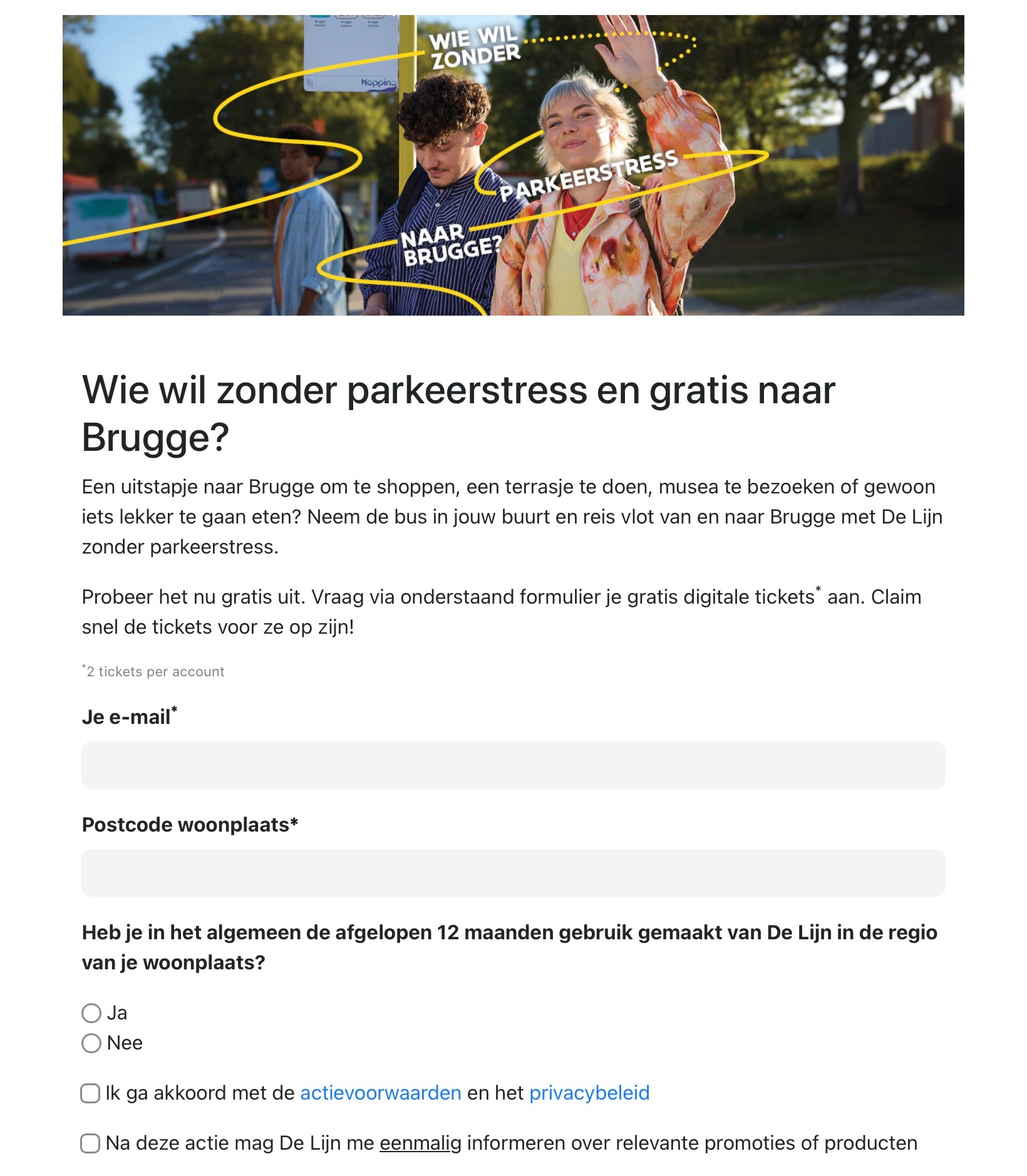 Delijn gratis ticket Delijn Brugge