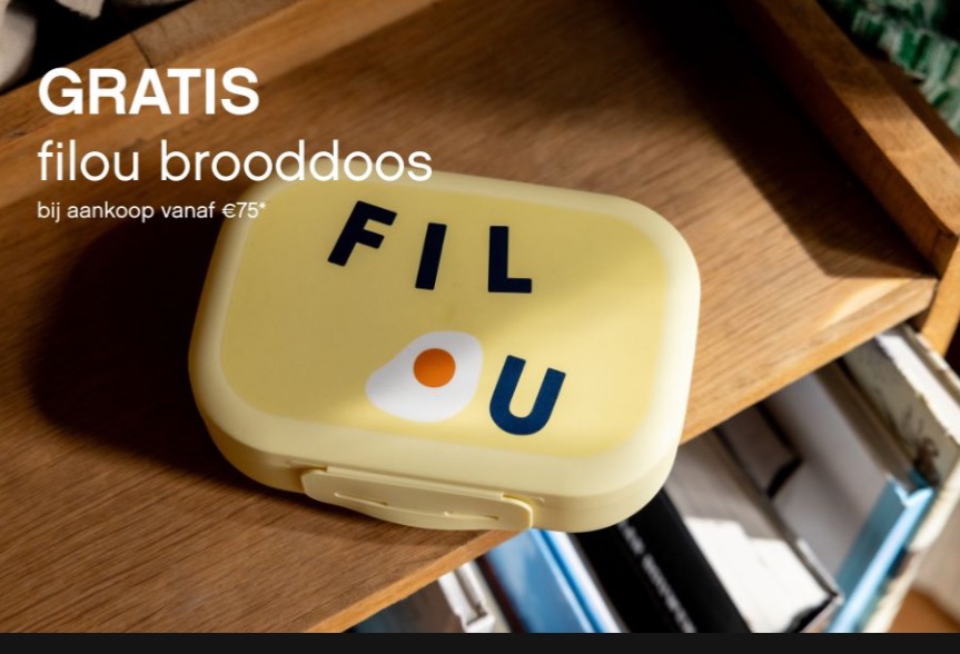 "filou" brooddoos cadeau bij aankoop
