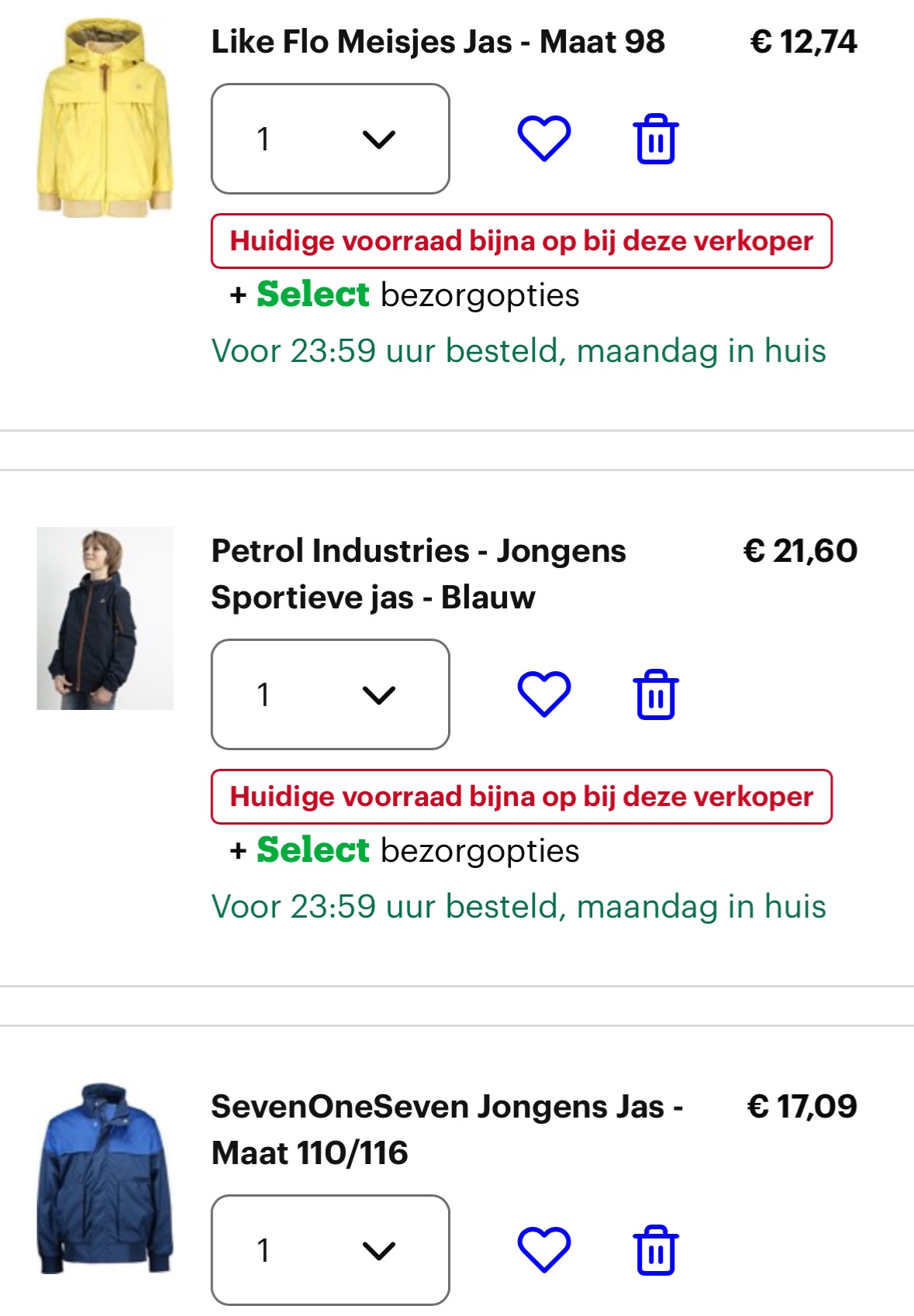 Dagdeal kinderkleding