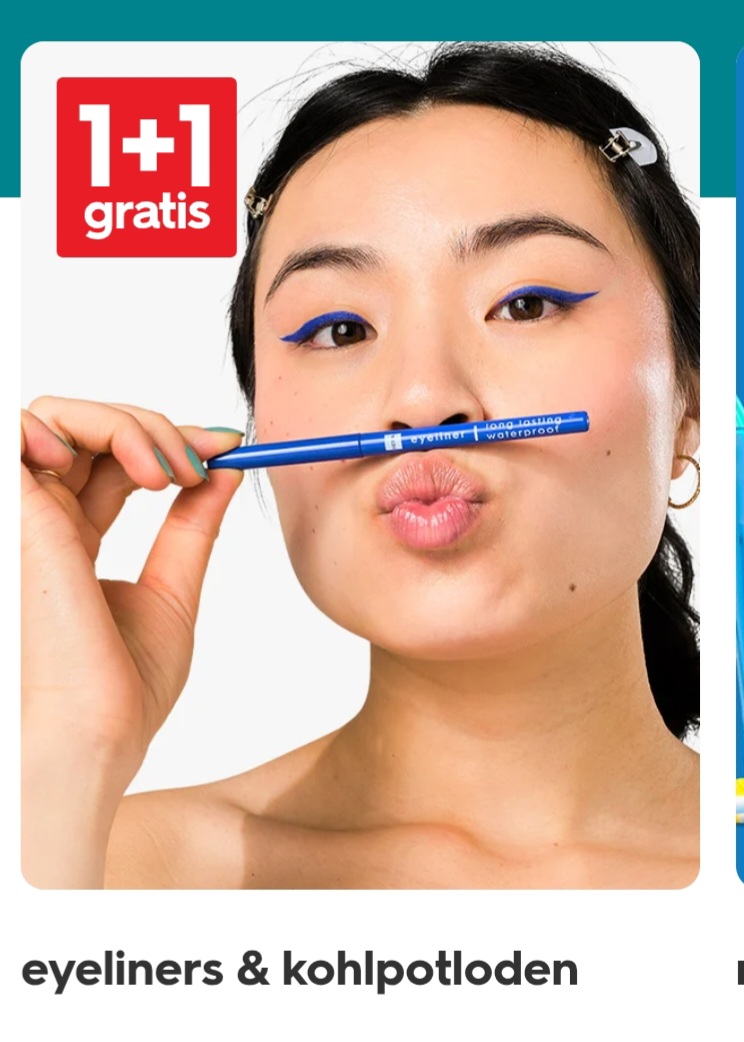 eyeliner en kohlpotloden 1+1 gratis
