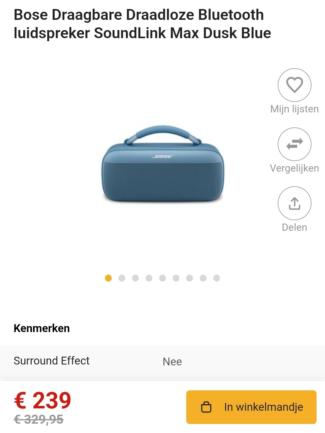 Bose SoundLink Max -28% bij Fnac