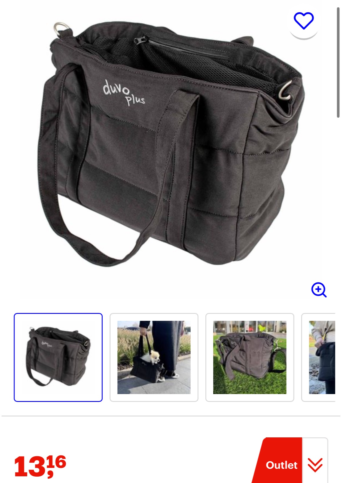 Duvoplus Honden tas -70%