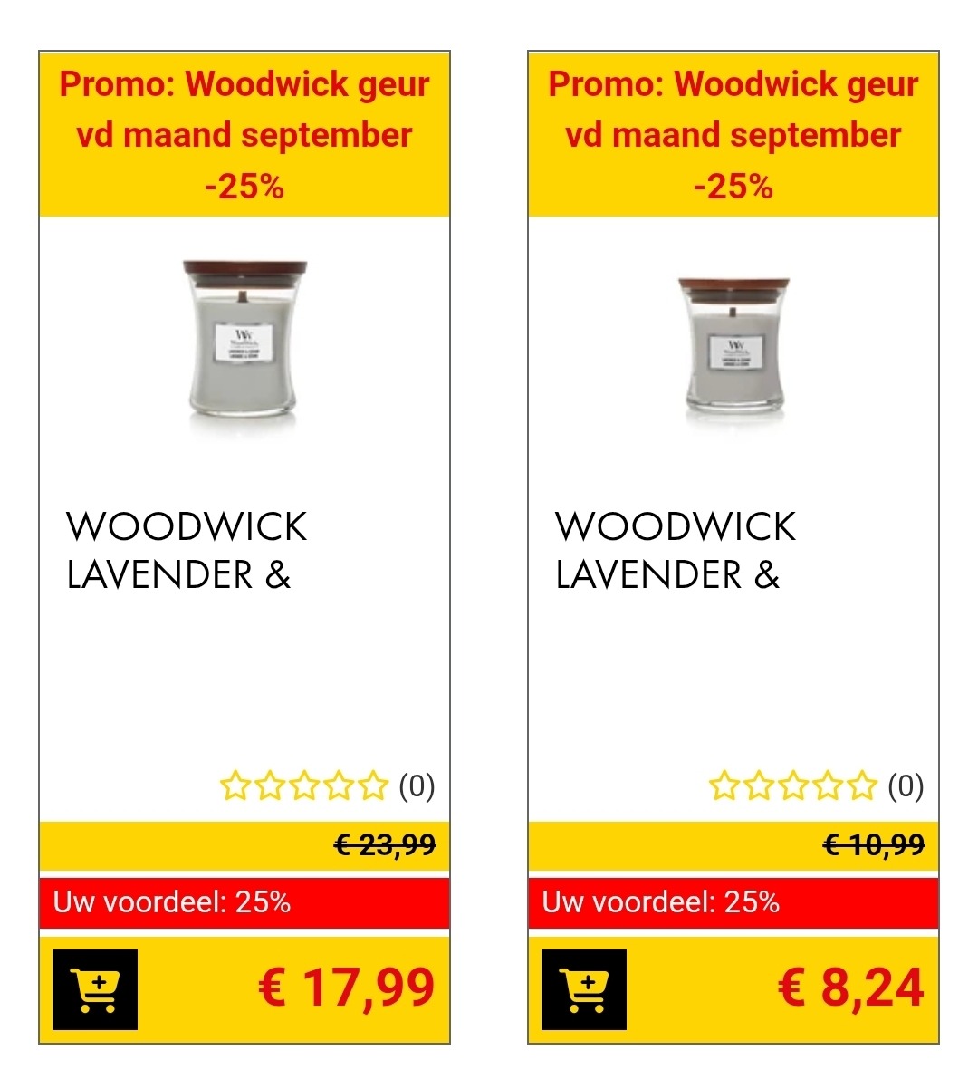 Woodwick geuren van de maand -25%