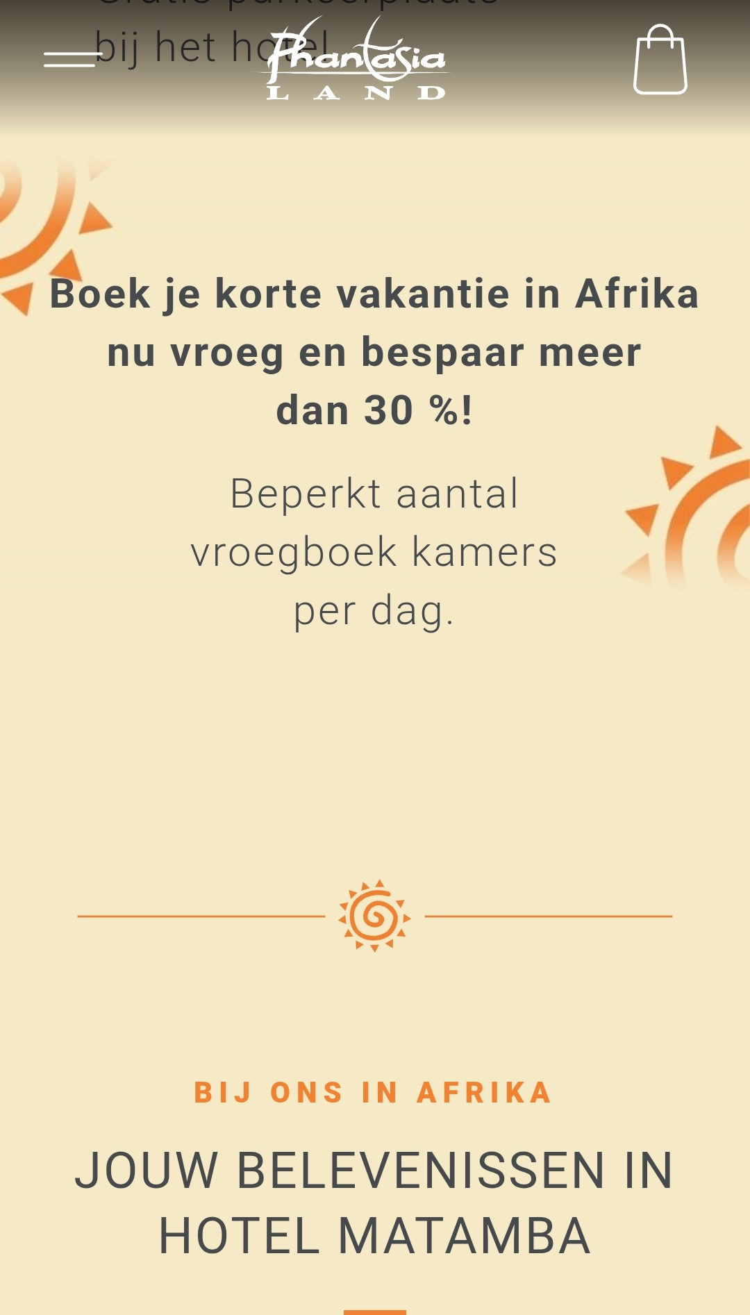 30% vroegboekkorting verblijf Phantasialand