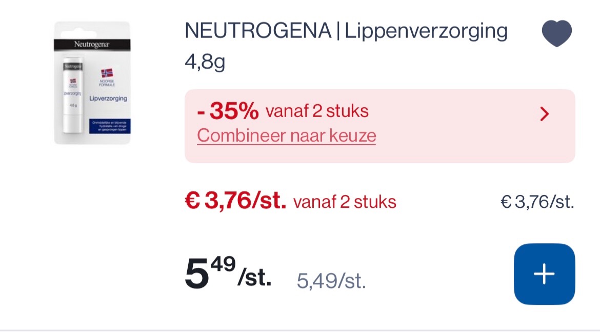 Neutrogena producten goedkoper met 35% extra