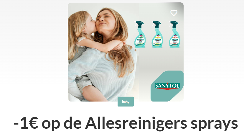 -€1,00 Sanytol allesreinigers