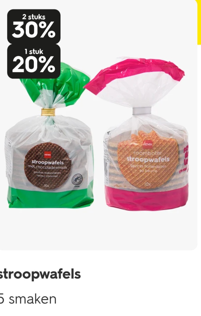 stroopwafels tot -30%