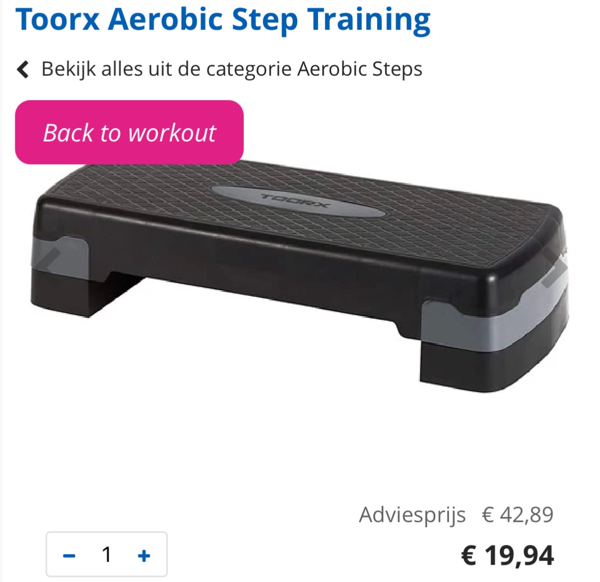 Aerobic Step Training