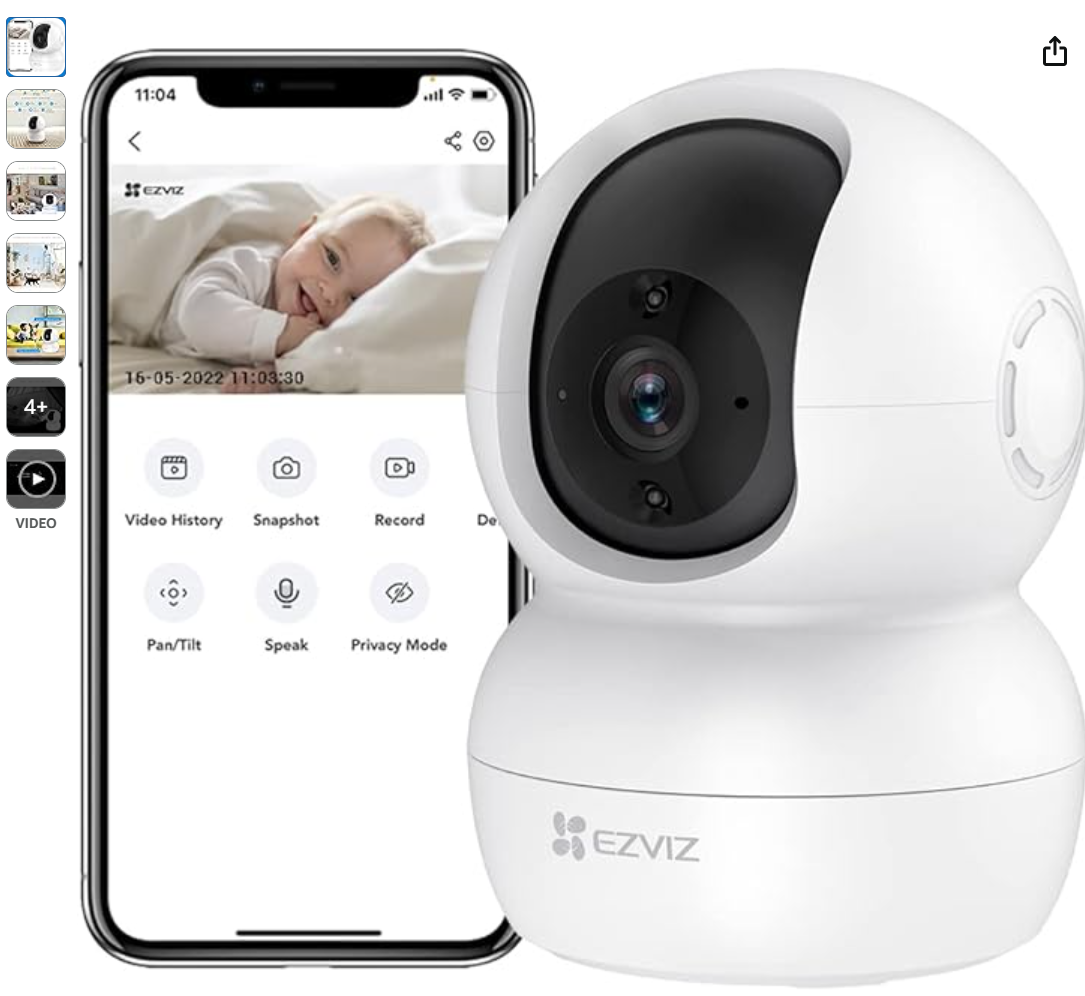 EZVIZ bewakingscamera voor baby's/huisdieren/... 16,99 euro!