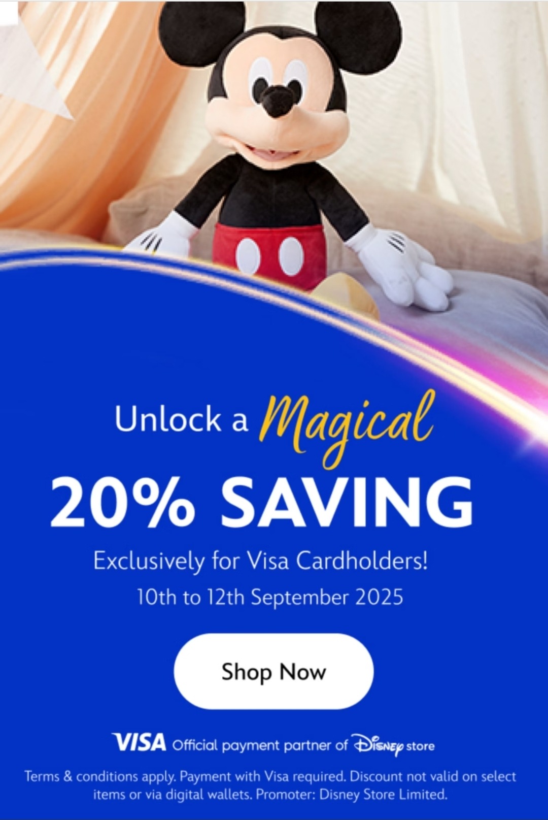 Meer dan 800 items aan -20% in de Disney Store