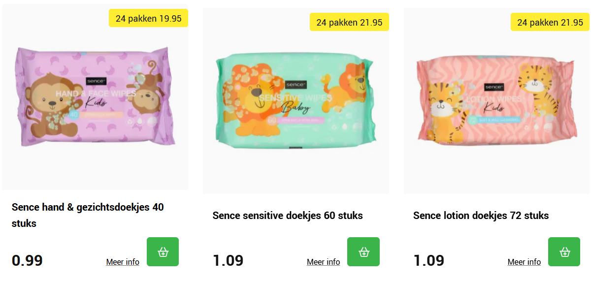 Vochtige babydoekjes goedkoop bij Wibra 👶🏻💦 vanaf €0,013/doekje