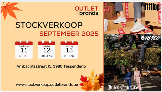 Tot -90% korting - Outlet Brands stockverkoop September 2025