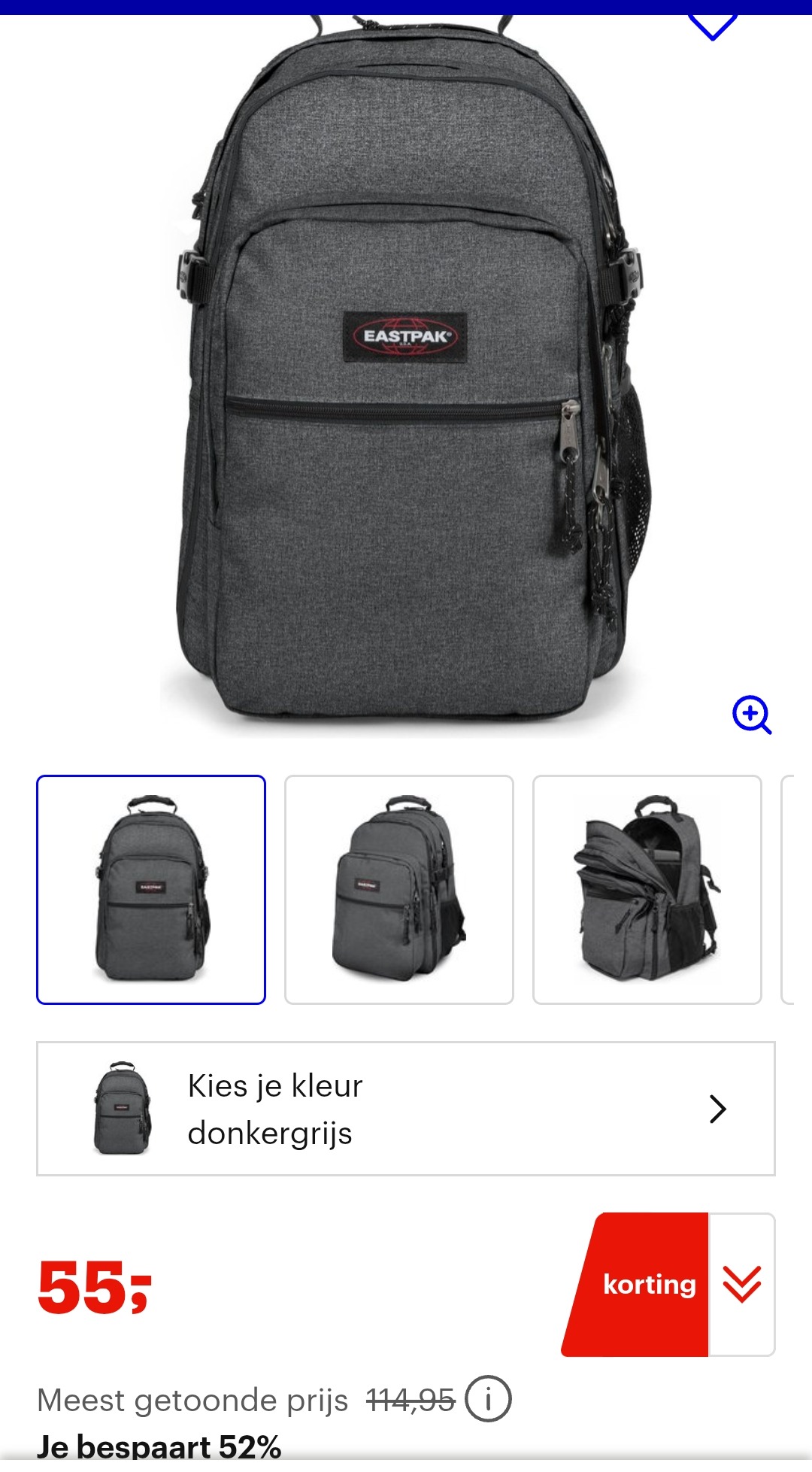 Eastpak Campus Tutor Rugzak met 52% bij bol