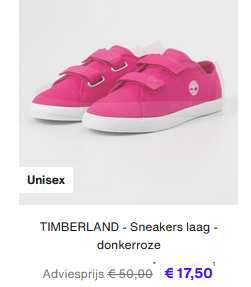 Tot 75% korting op Timberland