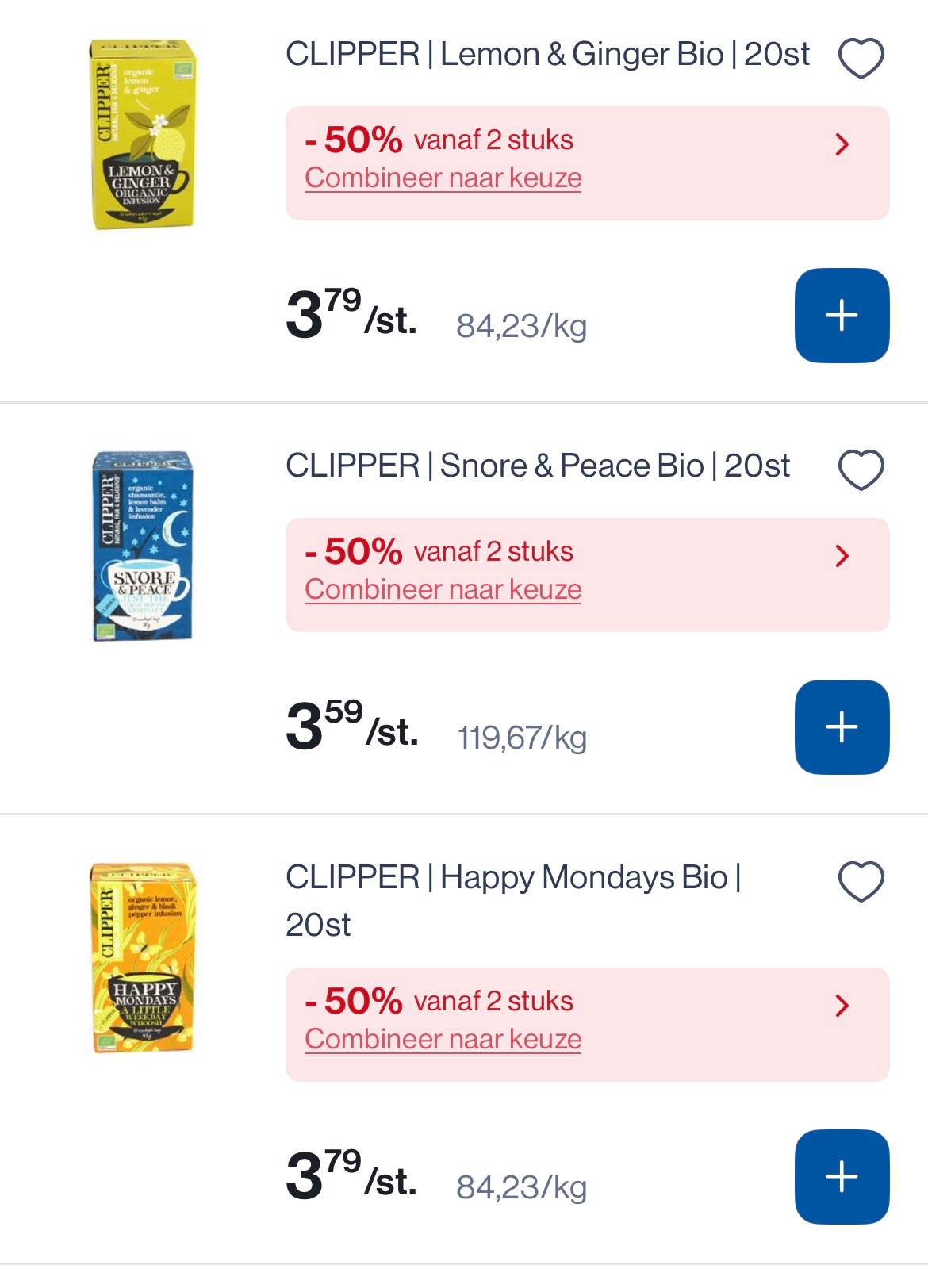 Clipper thee bio -50%