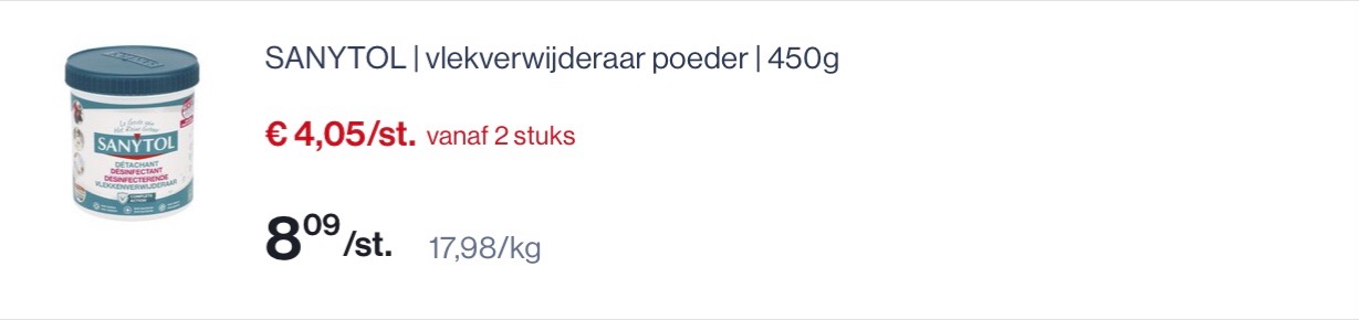 Sanytol producten -50%