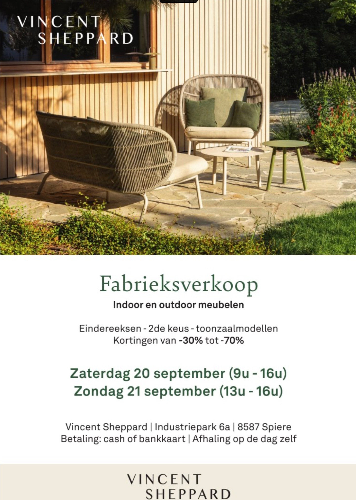 Fabrieksverkoop Vincent Sheppard