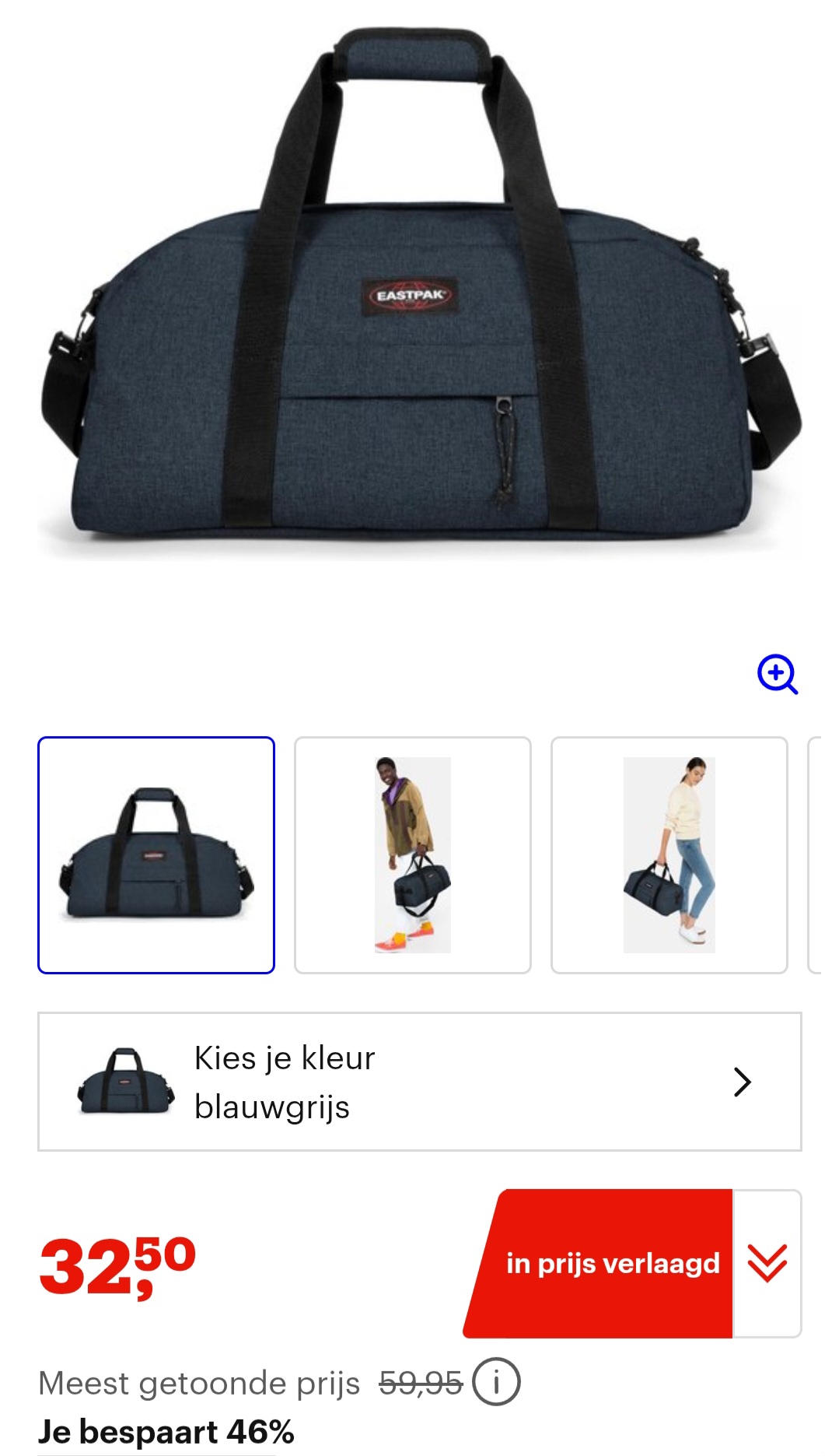 Eastpak reistas -46%