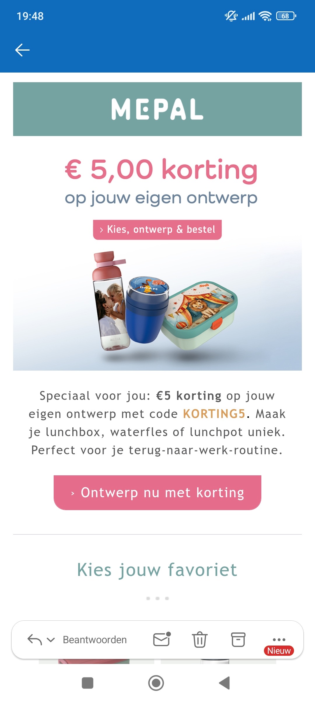 Mepal: €5 korting op jouw eigen ontwerp