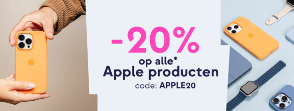 20% korting op Apple producten