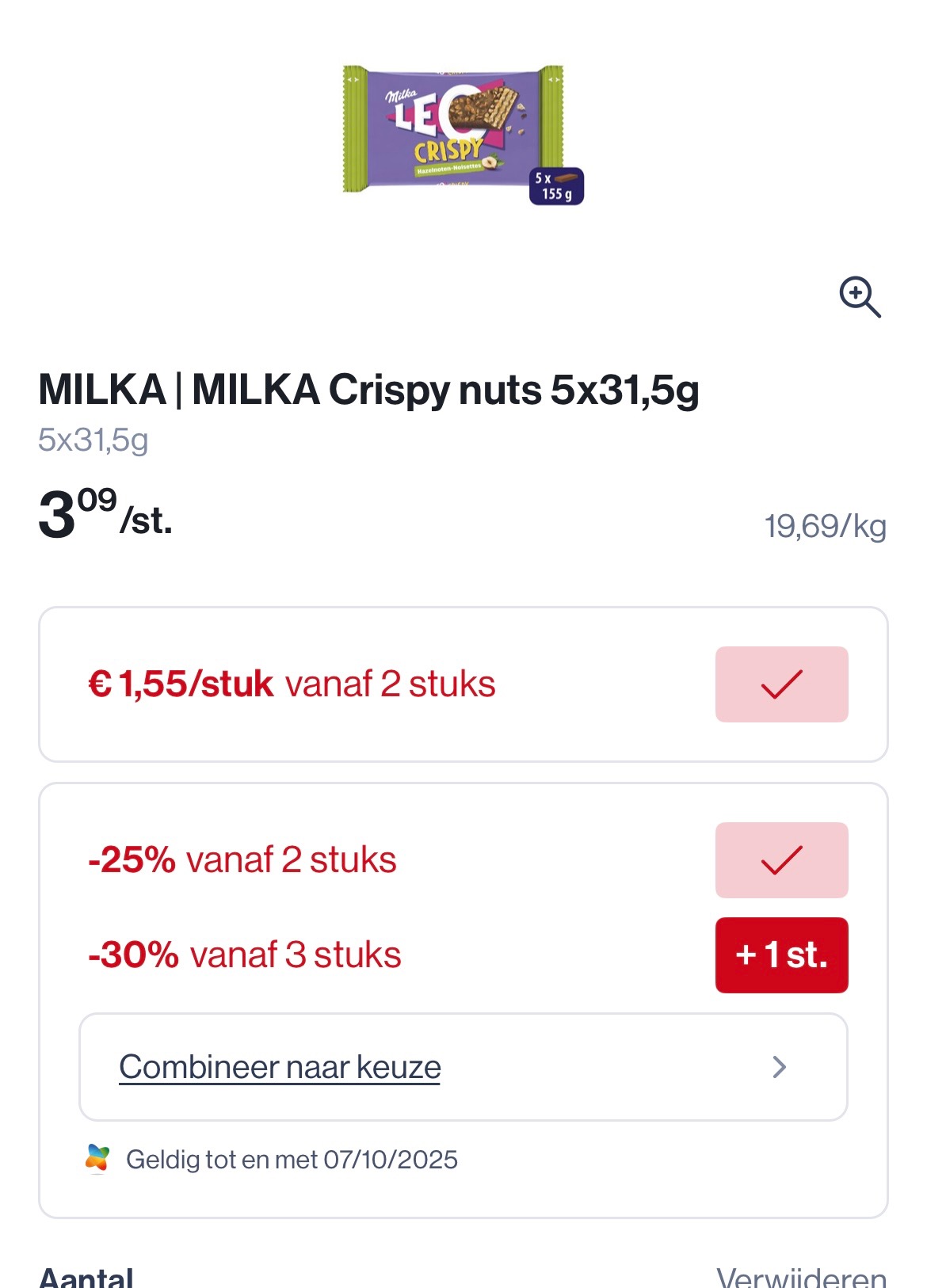 Milka Leo crispy met mooie korting