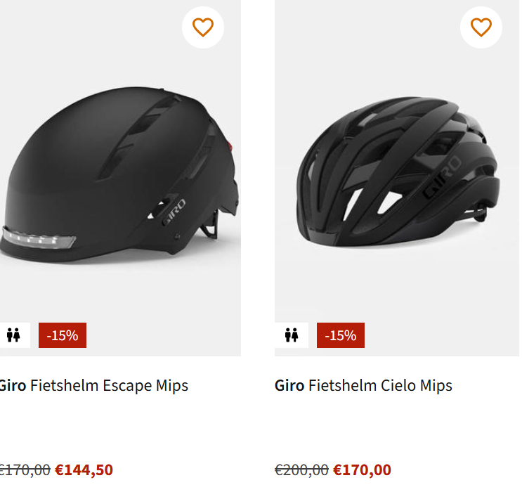 15% korting op fietshelmen, fietsrugzakken en fietstassen bij AS Adventure