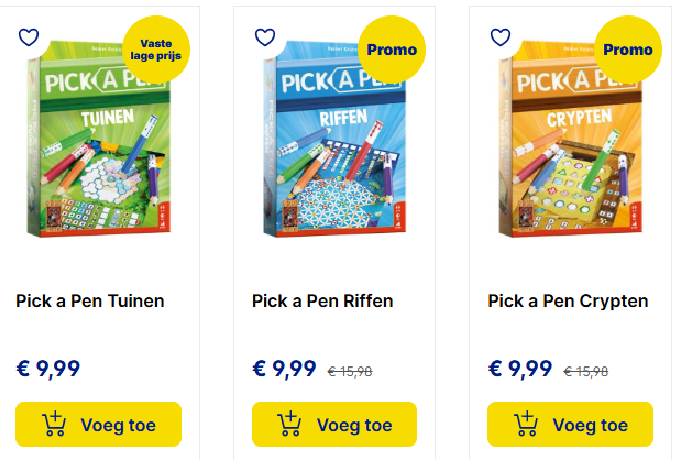 Pick a Pen promo bij Supra Bazar 🟡 €9,99
