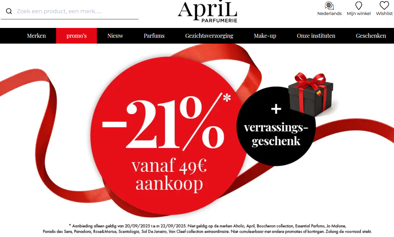 -21% + verrassing bij April Beauty 💞