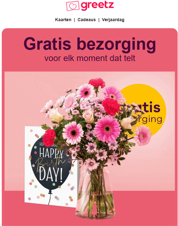 Gratis bezorging bij Greetz 💐 bloemen, kaartjes, geschenken, ...