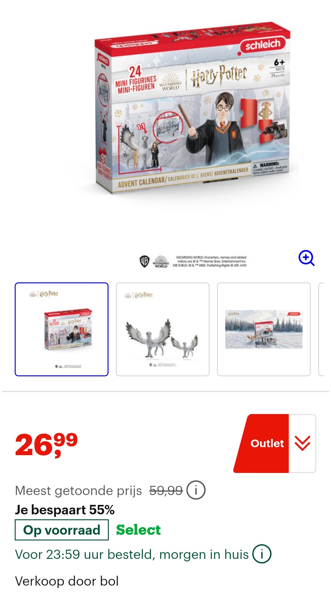 Harry Potter adventskalender -55%