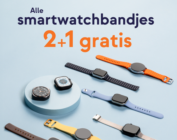 2+1 gratis op smartwatchbanden