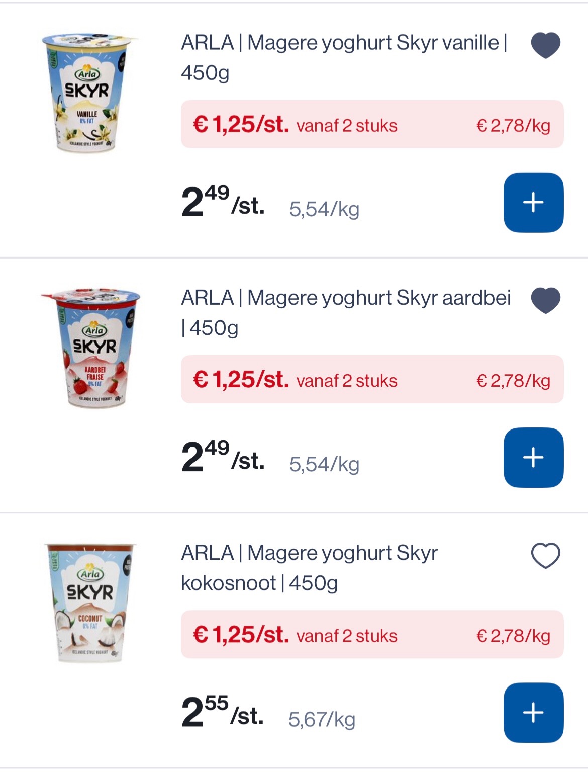 Arla Skyr yoghurt -50%