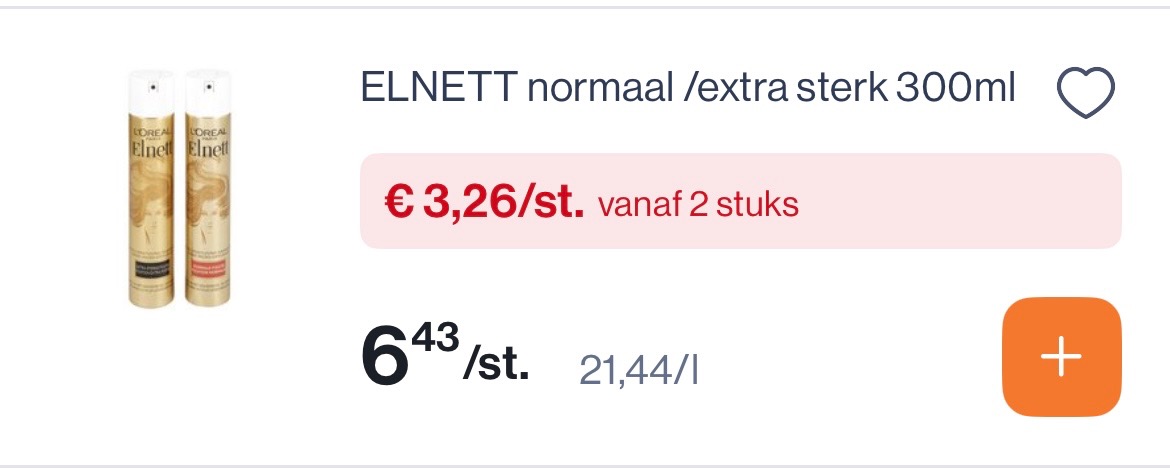 Elnett haar spray -50%