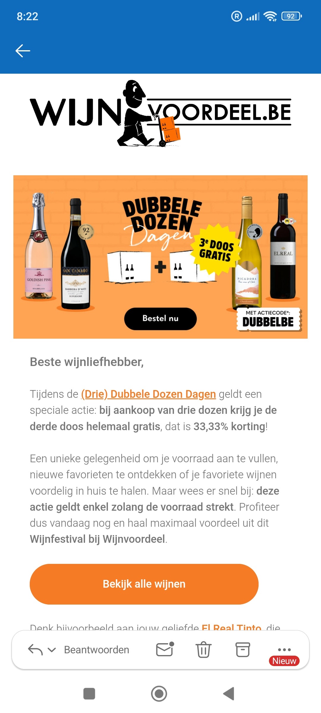 Wijnvoordeel: 3e doos gratis