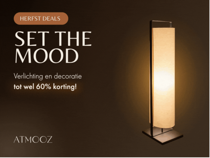 Herfstdeals tot -60% 💡🍂 nu bij Atmooz