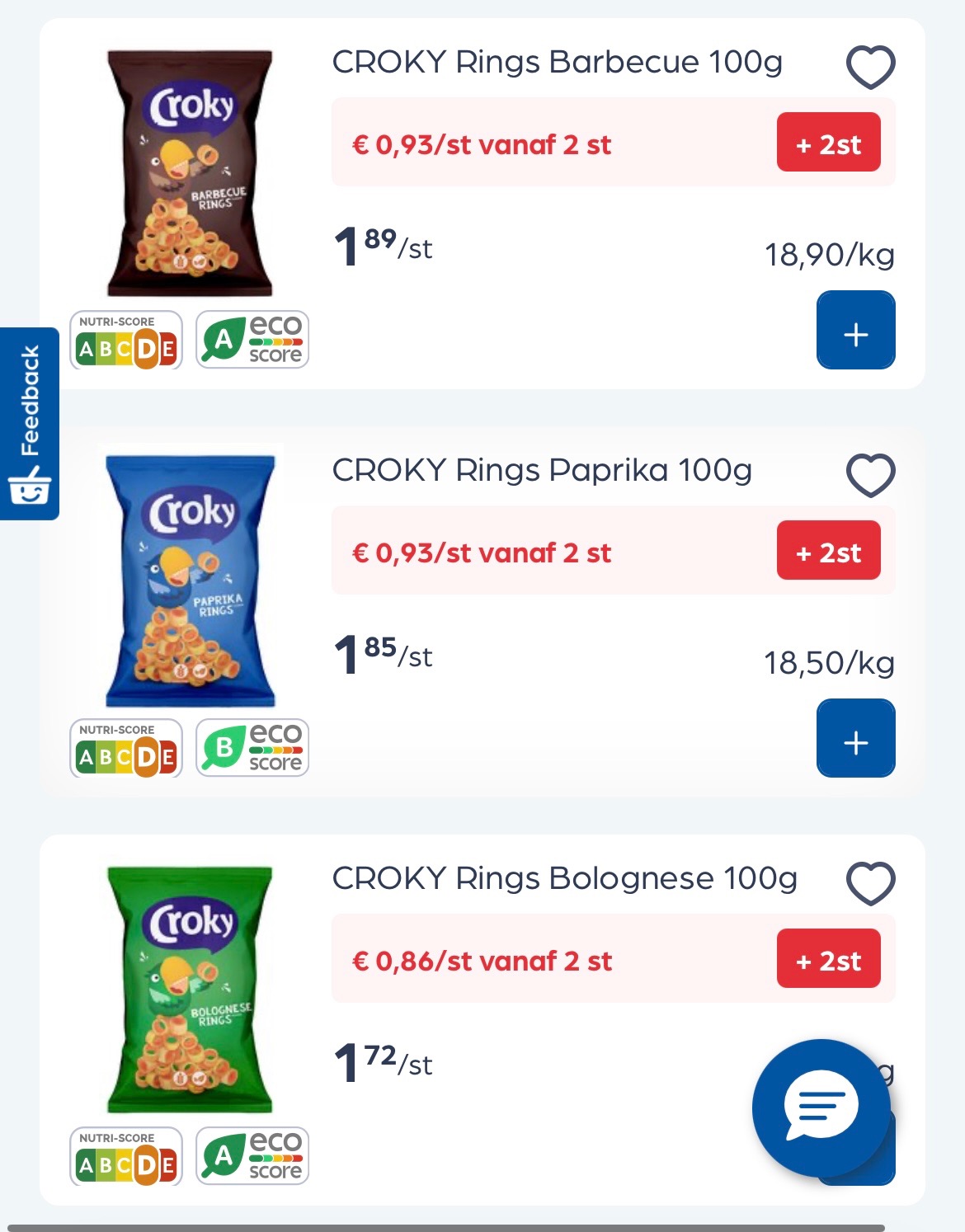 Croky chips Rings -50%