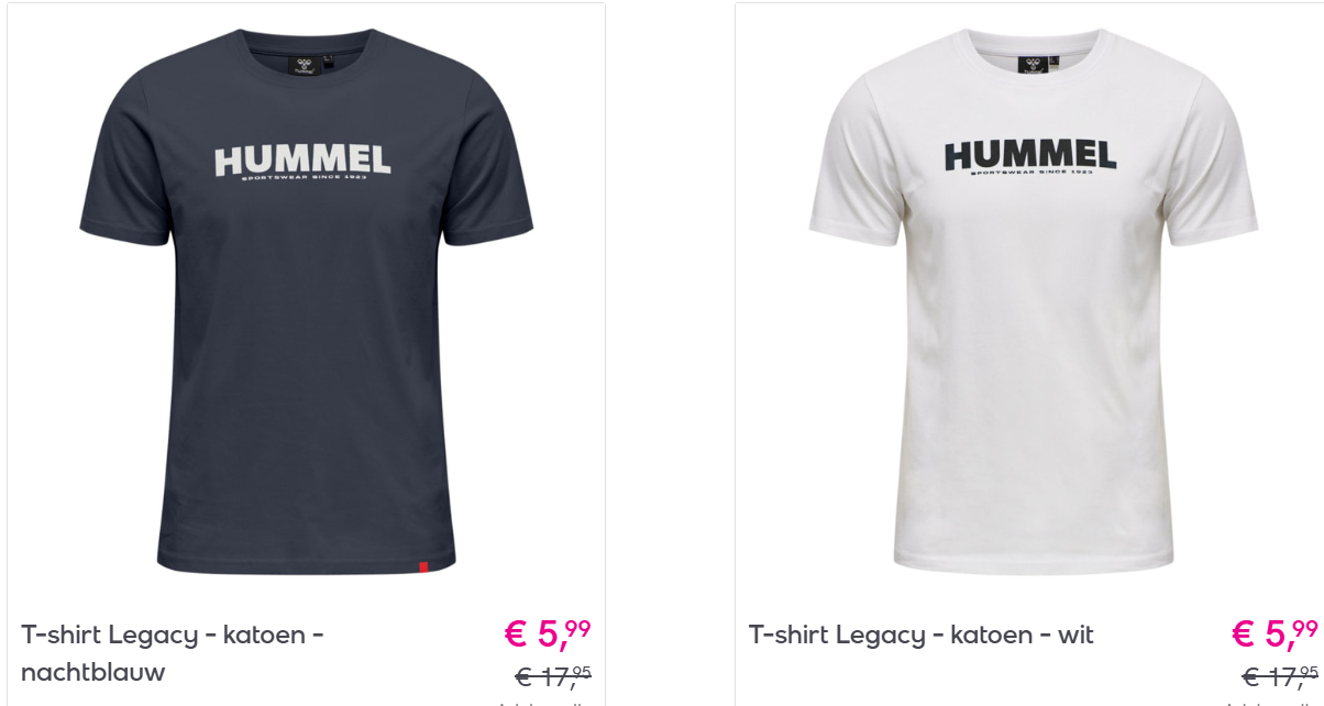 Tot 70% korting op Hummel kleding, schoenen en accessoires