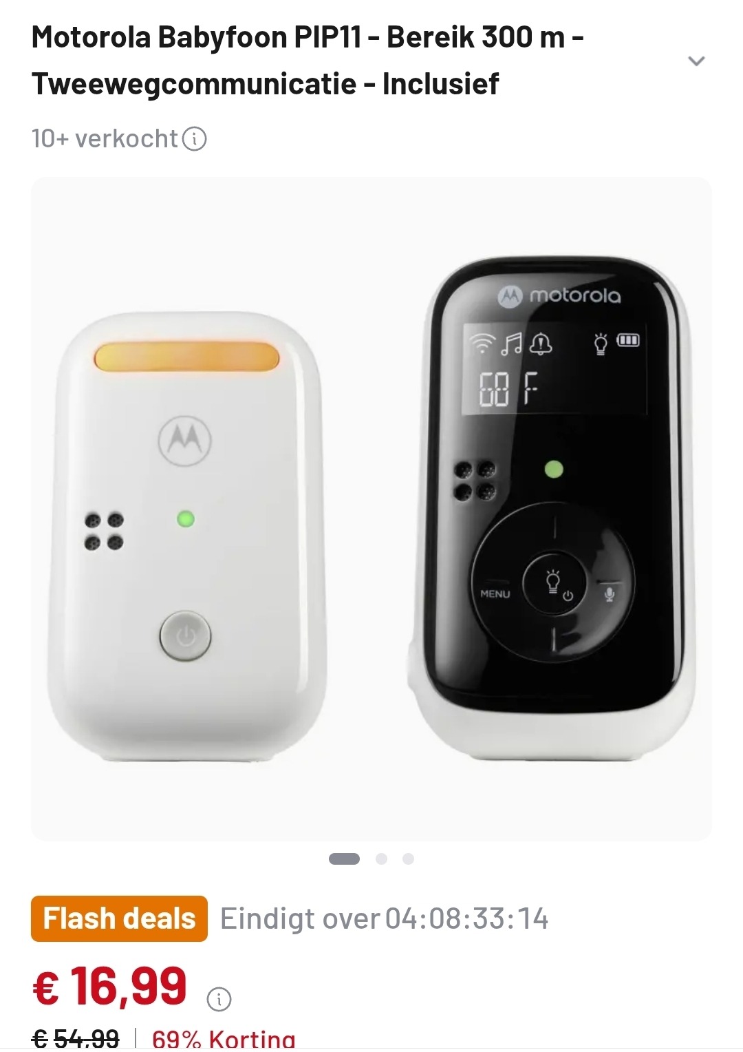 Motorola Babyfoon PIP11 nu -69% bij Joybuy