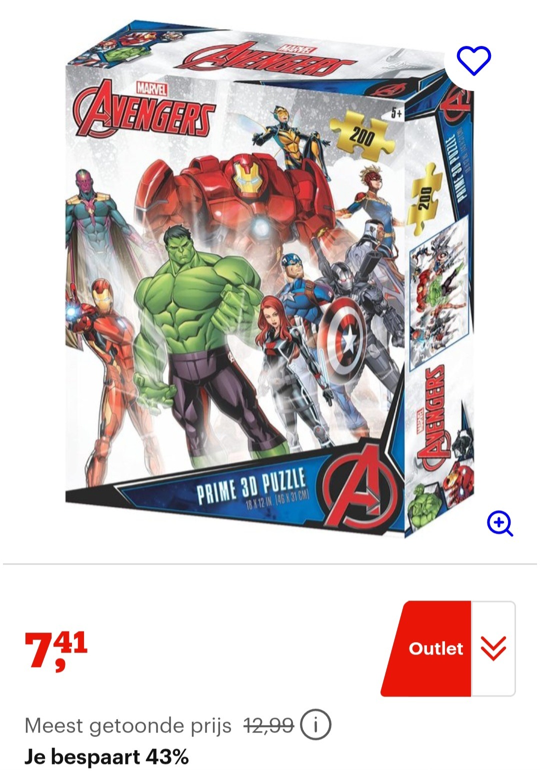 Marvel avenferq assemble puzzel -43%