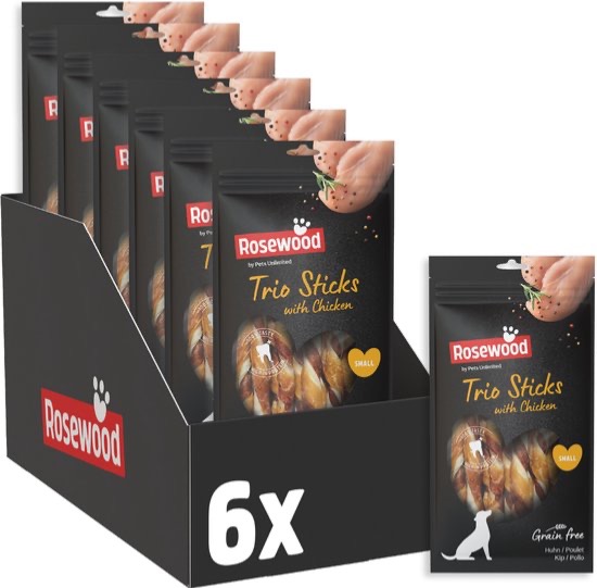 6x10 Kauwstaven voor Kleine Honden -