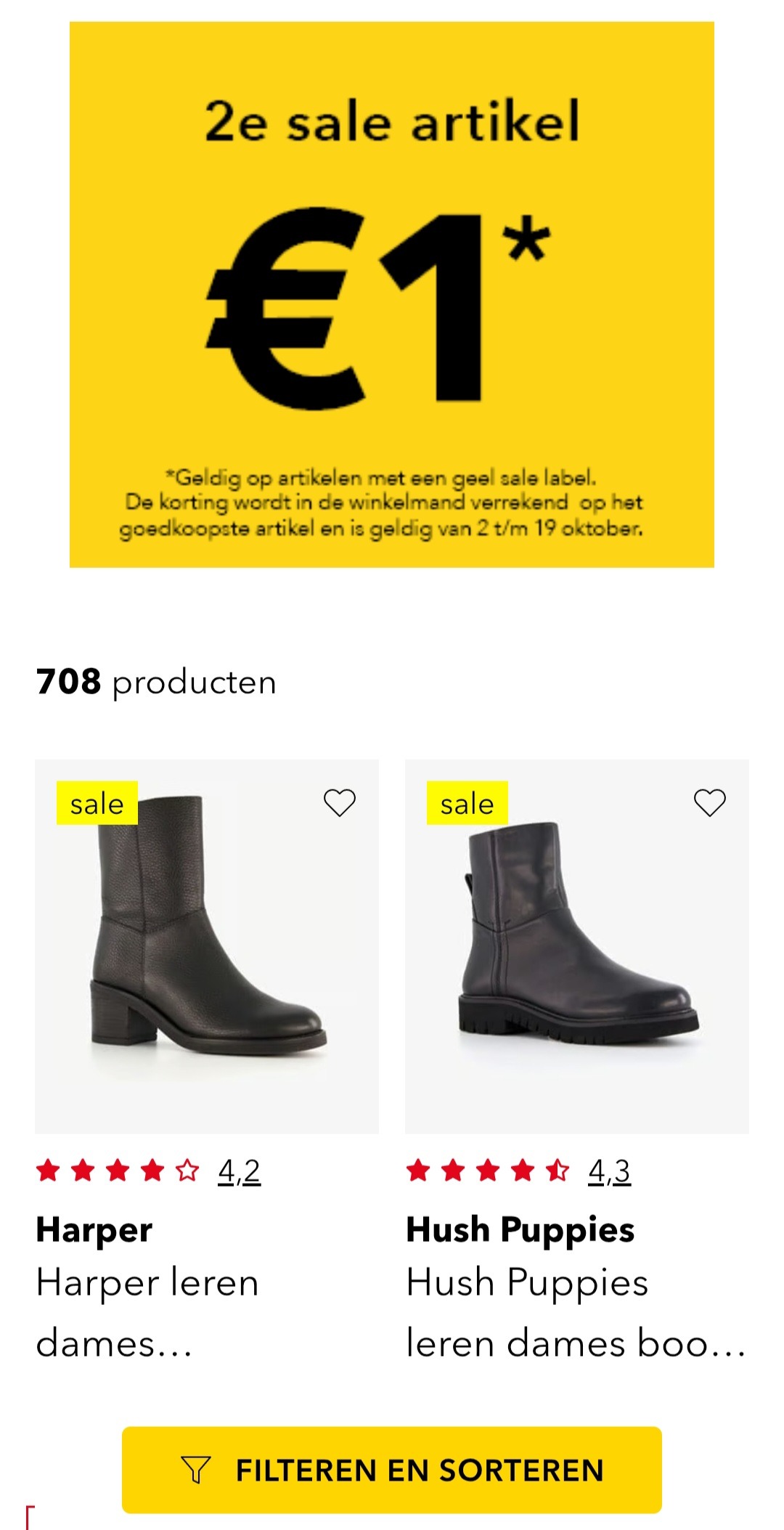 2e sale artikel €1