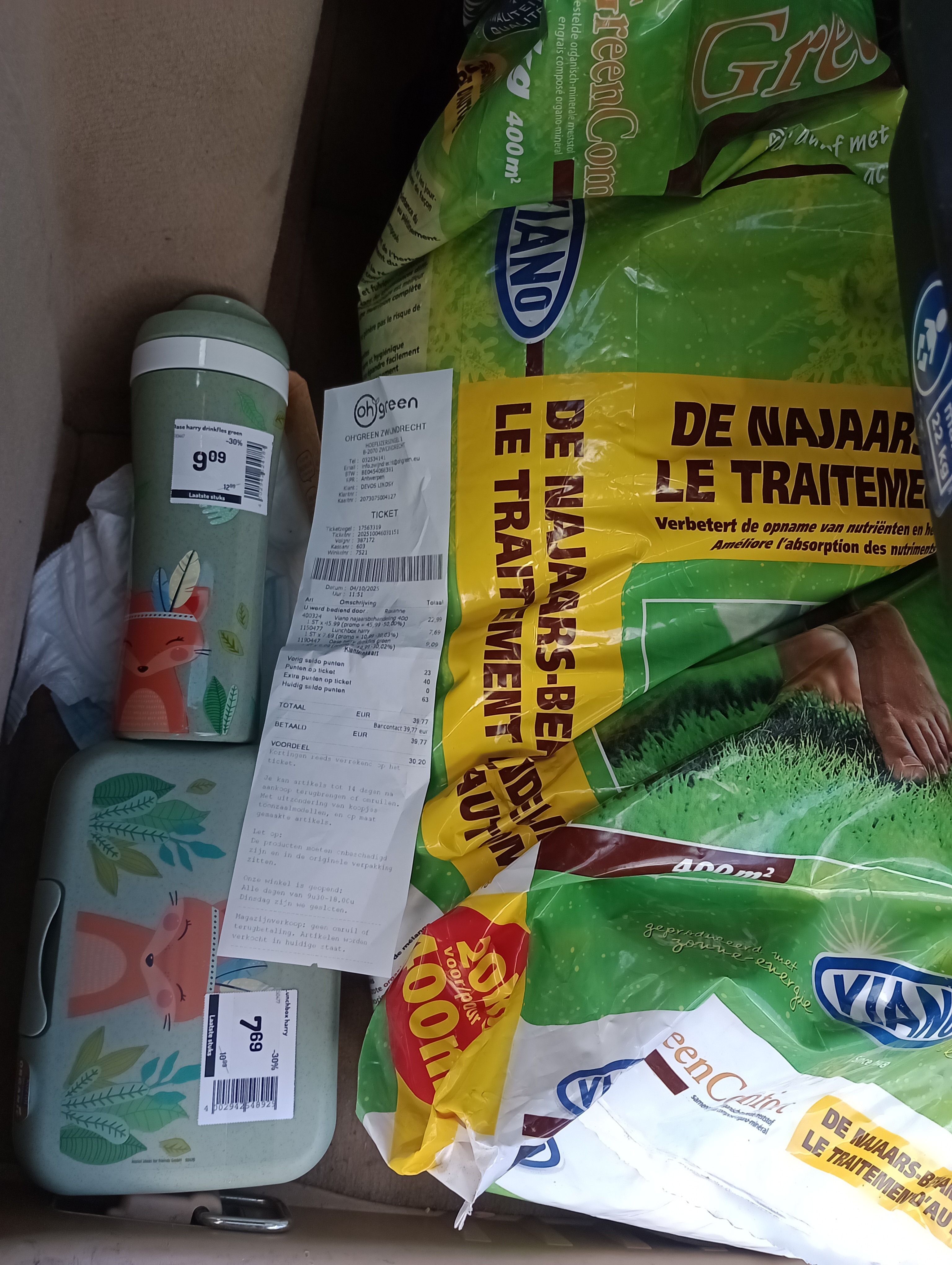 -50% gazon najaarsbehandeling & -30% Koziol brooddoos/drinkbus