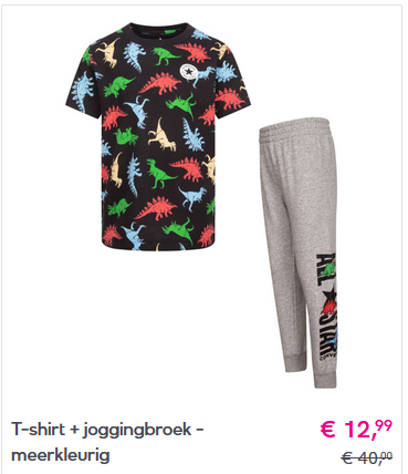 Converse kinderkleding tot 70% korting